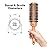 Olivia Garden Ceramic + Ion Speed XL - Extra-Long Round Thermal Hair Brush - Not Electrical - Professional Blowout Brush for Normal to Thick Hair - 4 1/4 - Diameter Barrel - 715-CIXL45BL