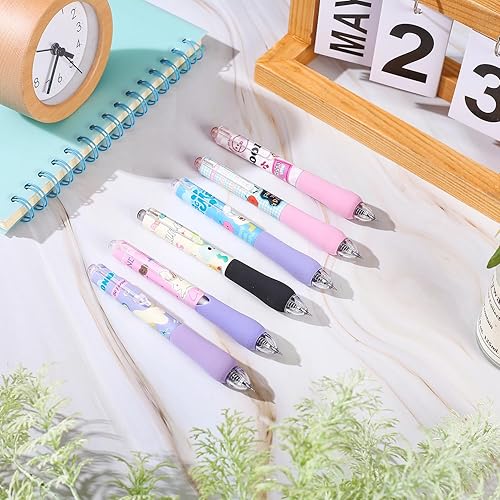 Miniatura 8 de Bolígrafos de gel retráctiles Unvoltage Gen Ink Rollerball Juego de bolígrafos de tinta negra de 0.020 in, juego de 6