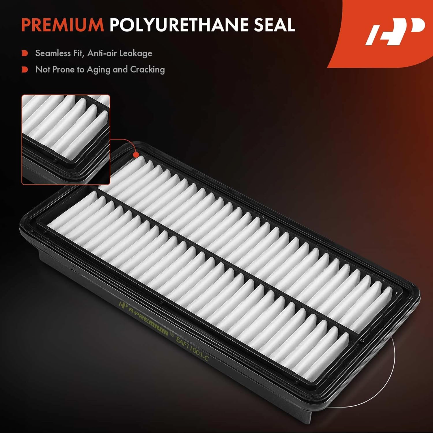 A-Premium 2-PC Engine Air Filter Compatible with Subaru Crosstrek 2016-2016, XV Crosstrek 2014-2015 & Suzuki SX4 2010-2013, SX4 Crossover 2012-2012, 2.0L, Replace# 1378054L00, 16546AA140