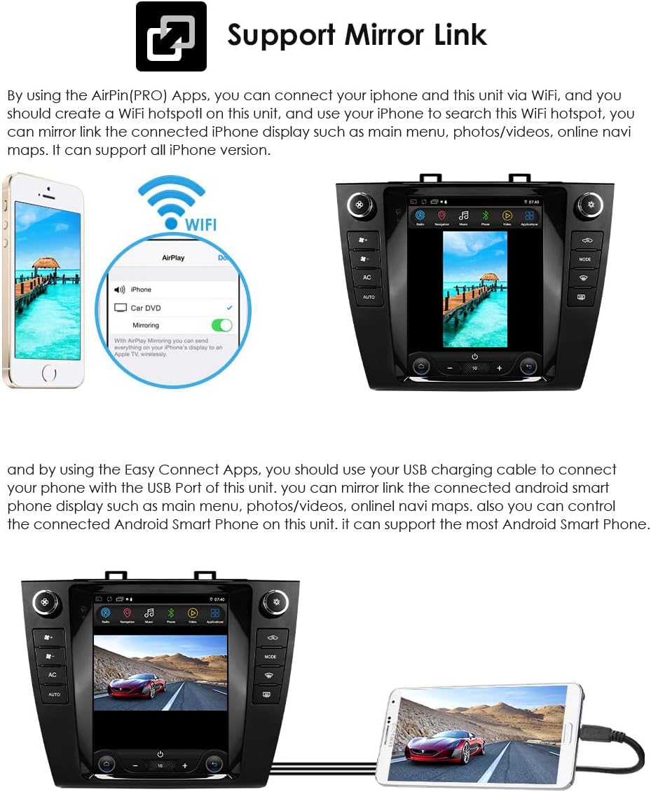 2GB+64GB Android 14 Car Radio Stereo Upgrade for Subaru Legacy Outback 2015-2019 with 10.4" HD Touchscreen Wireless Apple Carplay | Android Auto WiFi GPS Navigation Bluetooth 5.0 FM,SWC,Car Tablet