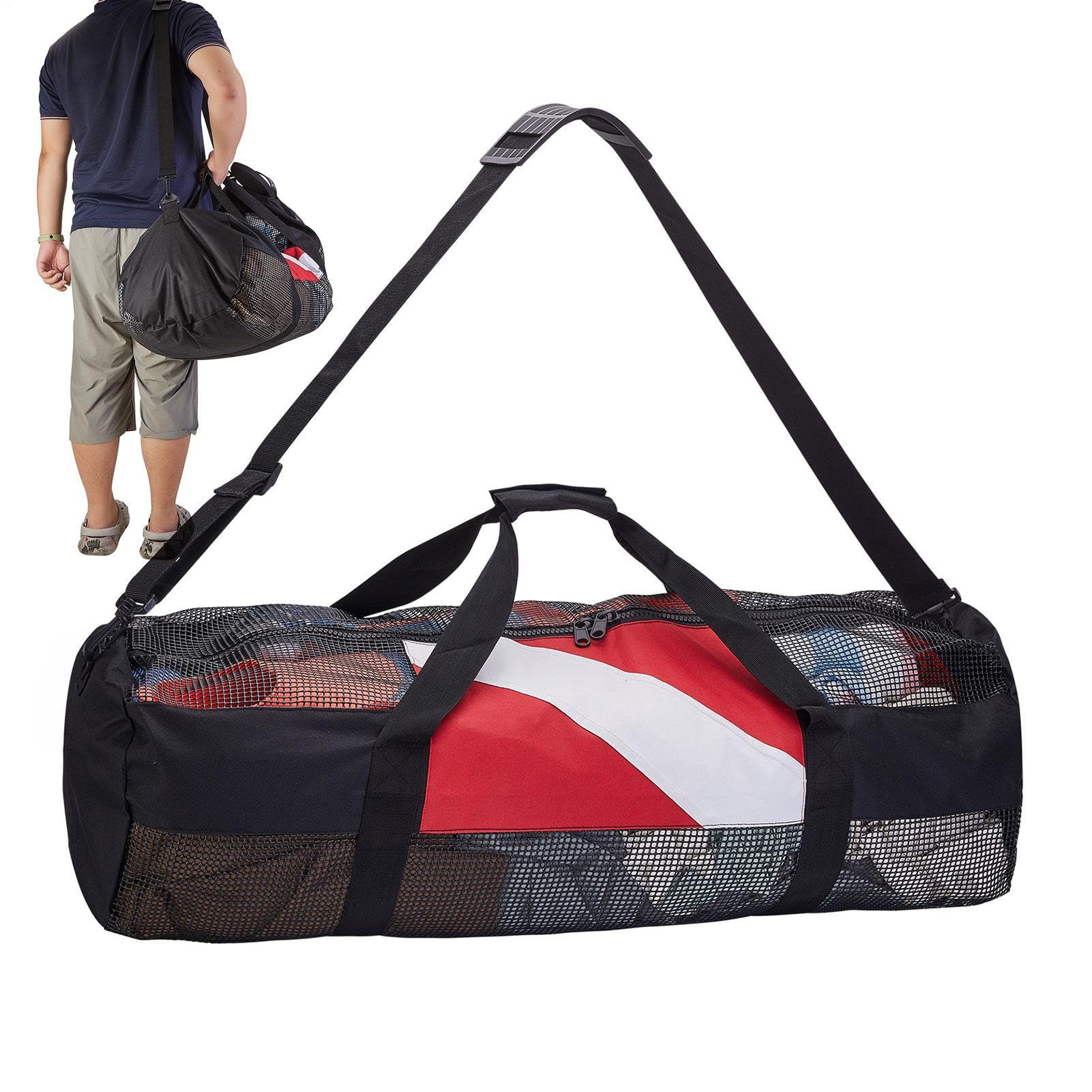 Bolsa de Buceo de Malla Plegable - Carrier de Equipo con Cremallera con