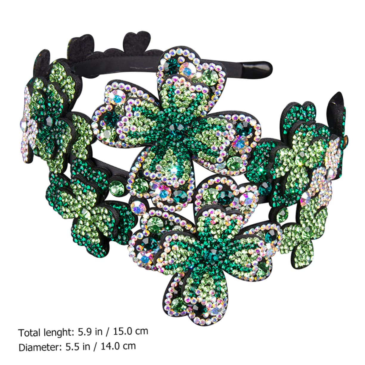 FOMIYES 2stücke Rhinestone Haarreif Für Damen Rutschfester Haarschmuck Mit Kristallen Elegantes Accessoire Für Besondere Anlässe Und Alltag Für Verschiedene Frisuren Und Jeden Look