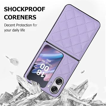 Protective Phone Case for Oppo Find N2 Flip Fold Barrier Free Purple
