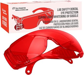 LA MIERE Curing Light Glasses Dental, Teeth Whitening Safety Glasses, Dental Eyewear LED Protective Goggles