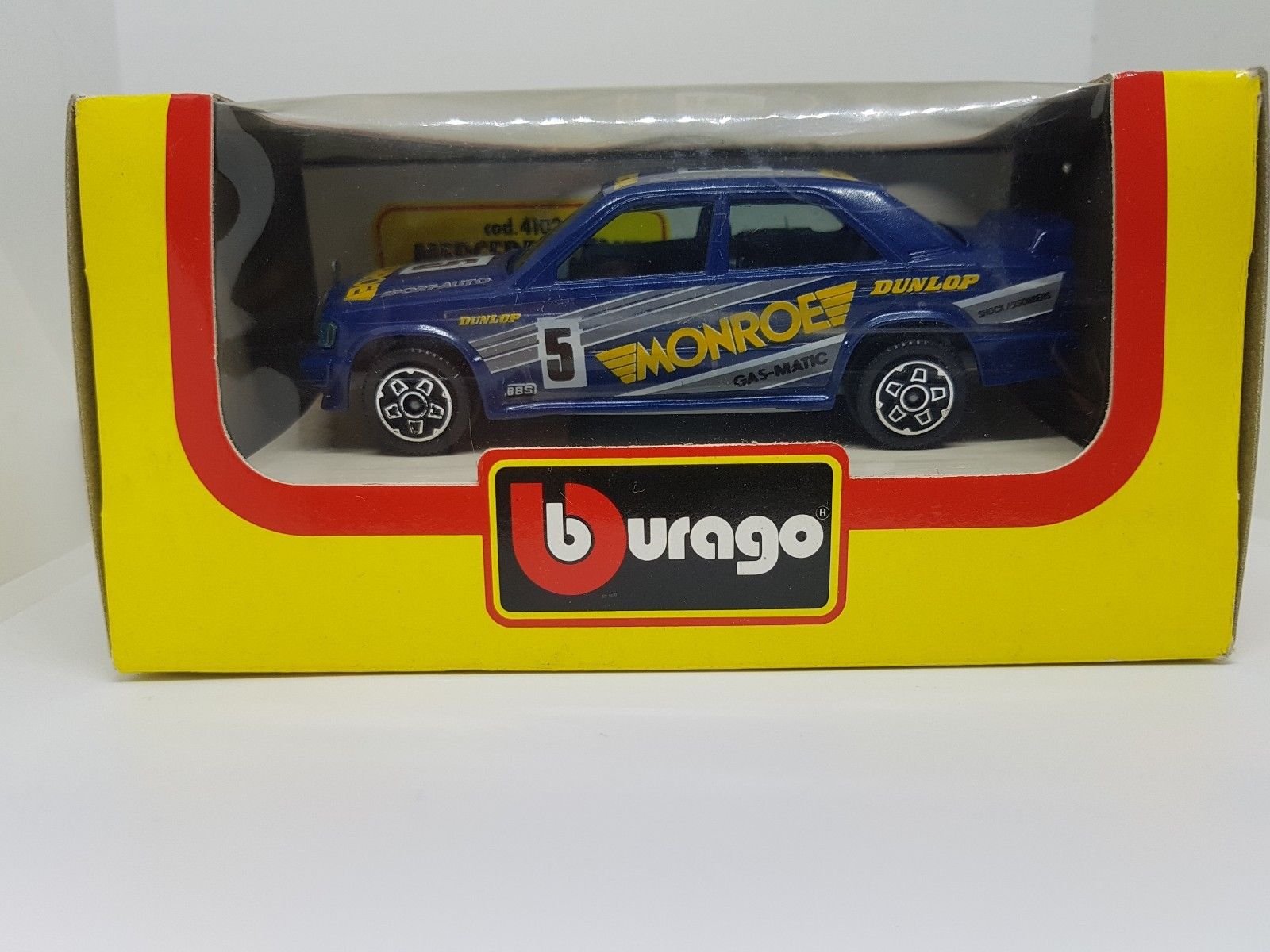 Bburago Mercedes-Benz 190 E Rally Modellino Auto Die-Cast 1:43 Made Italy 4102
