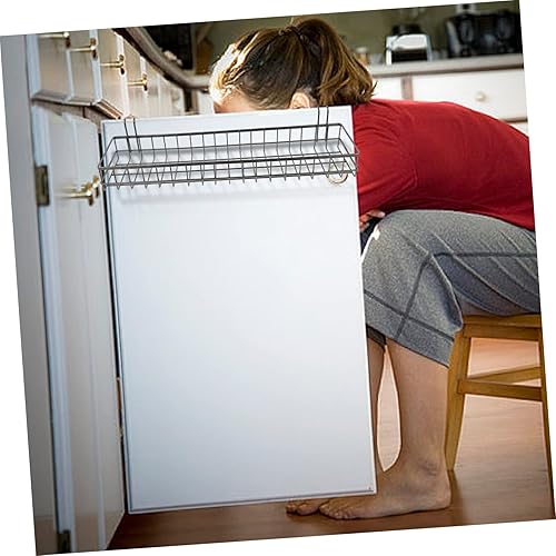 Miniatura 8 de UPKOCH Cestas de almacenamiento tejidas para despensa Cesta colgante de hierro de gran capacidad fácil de limpiar