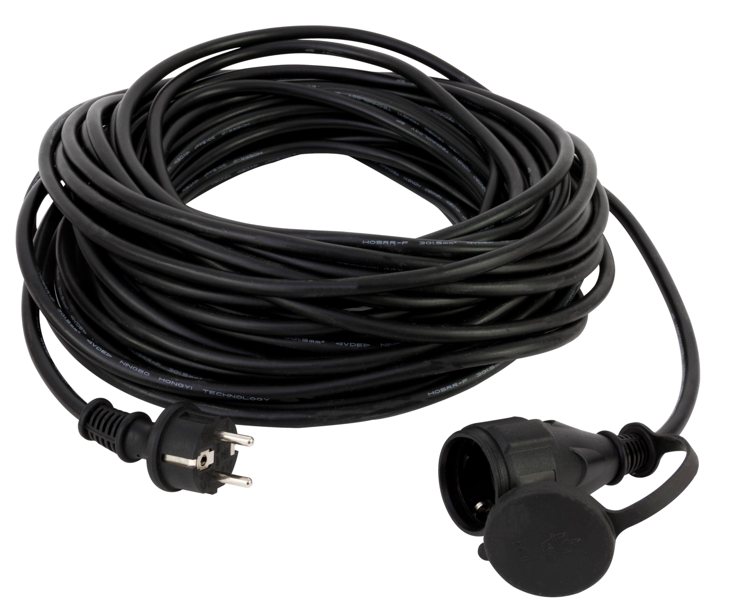 REV Ritter 0065259 - Prolunga RR3G1,5 25 m, IP44, colore: Nero