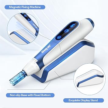 A11 Microneedling Pen Professional Derma Pen with 22pcs Replacement Cartridges Microneedling Wireless Skin Pen Adjustable Micro Needling Microneedle Machine for Skin Care
