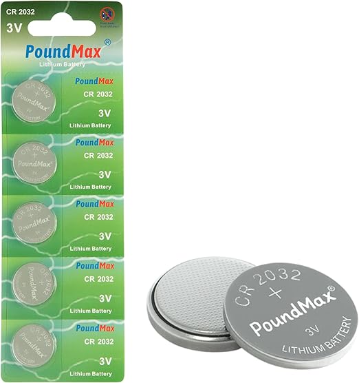 CR2032 Lithium Coin Cell Battery, Compatible with AirTag, 3V Long-Lasting Reliable Power for Watches, Calculators, Electronic Toys - Leak-Proof BR2032 DL2032 EA2032 ECR2032 KCR2032 (5 Pack)