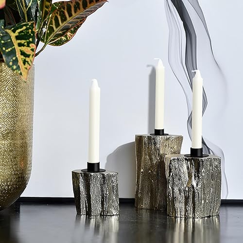 Miniatura 6 de Gute Portavelas cónico, portavelas para velas de pilar, portavelas negro mate para decoración del hogar, aniversario de boda, fiesta, regalos de