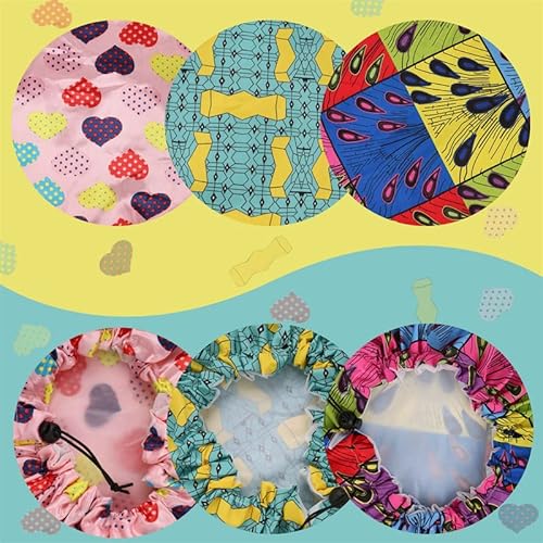 Trendysupply Shower Cap For Kids (3 Pack), Double Layer Adjustable & Reusable, Waterproof Bath Cap For Girls, Long Hair (Variation-01) #TOP6