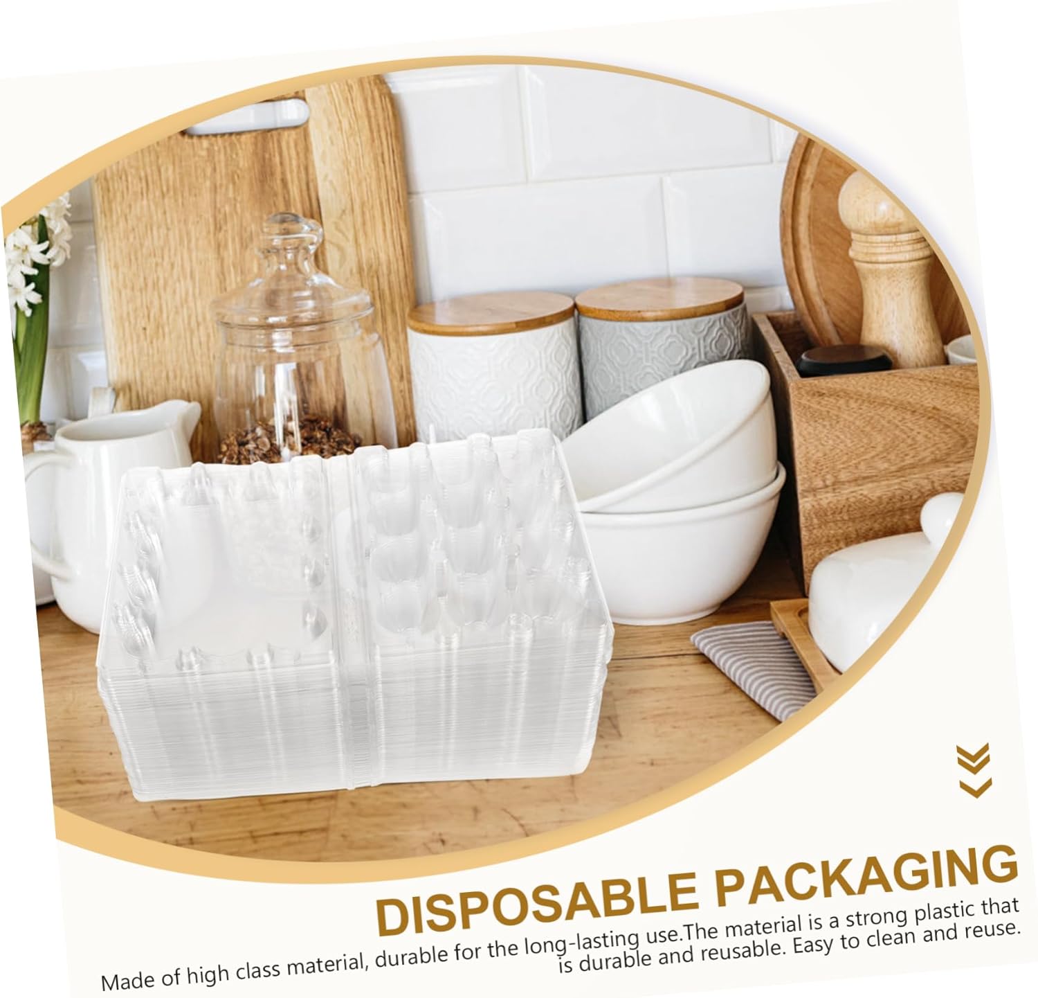 50pcs Quail Storage Organizer Trays Cover Holder for -saving Design for Home and Supermarkets