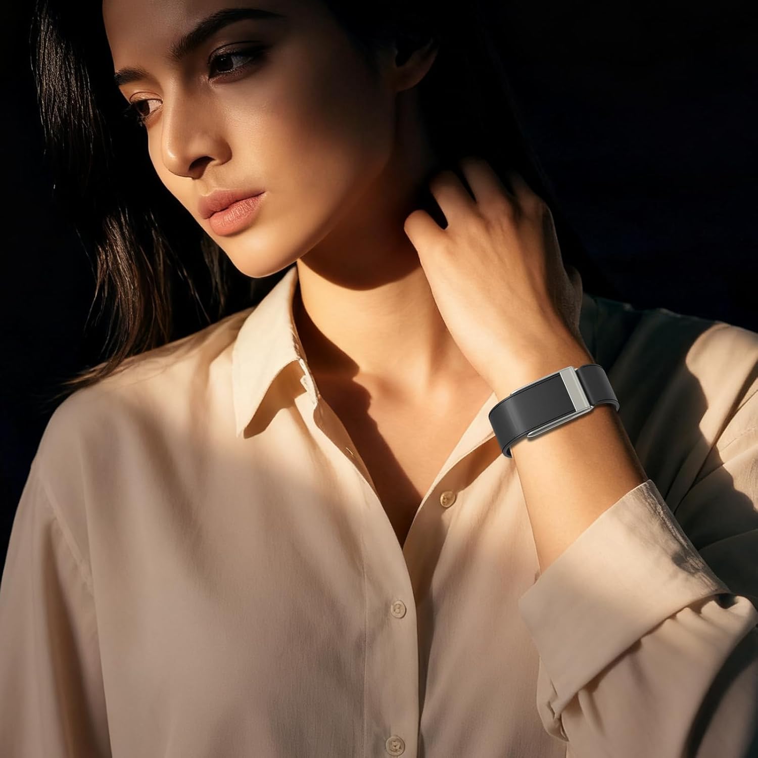 Leather Band Compatible with Whoop 5.0 Band Strap Men Women, Genuine Leather Rugged Durable Replacement Wristbands Straps for Whoop 5.0 Bands