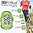 3DFitBud Simple Step Counter Walking 3D Pedometer by 3DActive with Clip, Lanyard Accurate Step Tracker Large Display, Easy to Use for Kids Men Women Adult Seniors Daily Step Tracking - A420S - Green