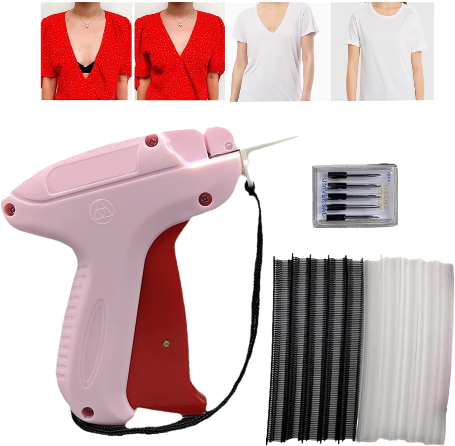 Stitchy Quick Clothing Fixer, Mini Stitch Machine Sewing Quilting Hemming Quick Stitch Tag Tool Fixer for Clothes Fine Stitch Tagging Machine for Clothing (A)
