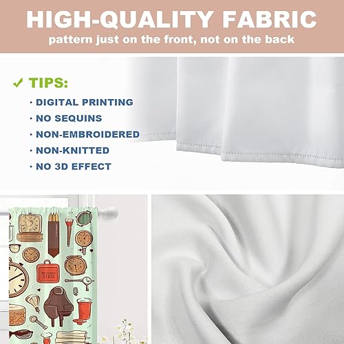 Vista 161 de Shrahala Ethnic Geometric Tribal Kitchen Valances Half Window Curtain, Native American Navajo Tribal Design Print Kitchen Valance for Window Ink