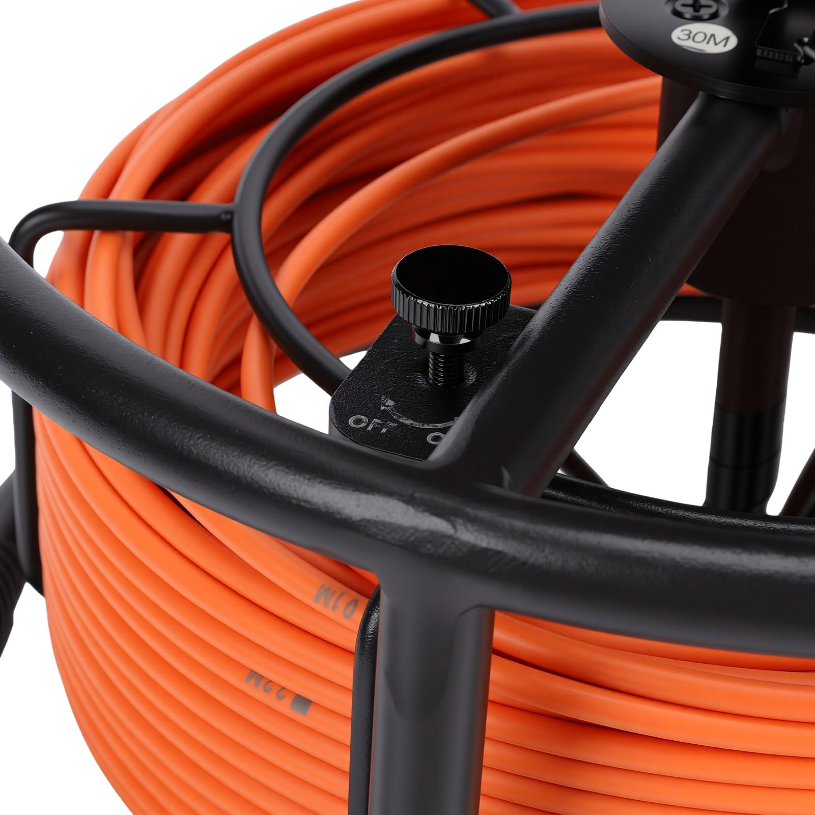 Cámara de Inspección de Alcantarillado, Grabación Industrial DVR (F2543DC23-20M-K) | Sonda a prueba de agua IP68, diámetro de 23 mm, lente gran angular de 145°, 8500 mAh, tarjeta de 32 GB, para tubería