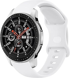 Sport Band for Samsung Gear S3 Frontier/Gear S3 Classic Watch Bands, 22mm Silicone Replacement Wristband for Samsung Galaxy Watch 46mm Bands/Galaxy Watch 3 Bands 45mm Sports Strap for Men & Women