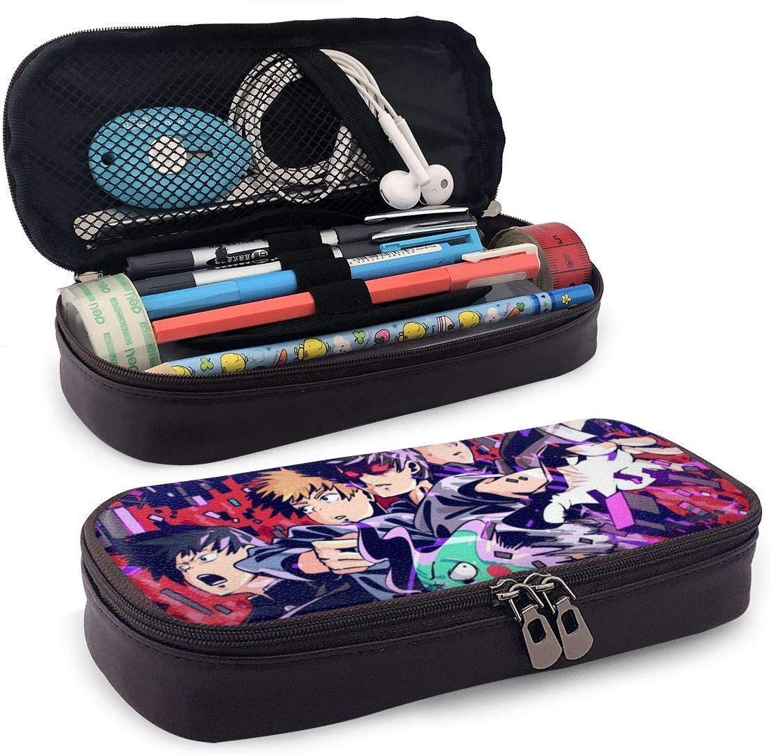 M-ob Ps-ycho 10-0 Portable Pencils Pens Pouch for School & Office Supplies