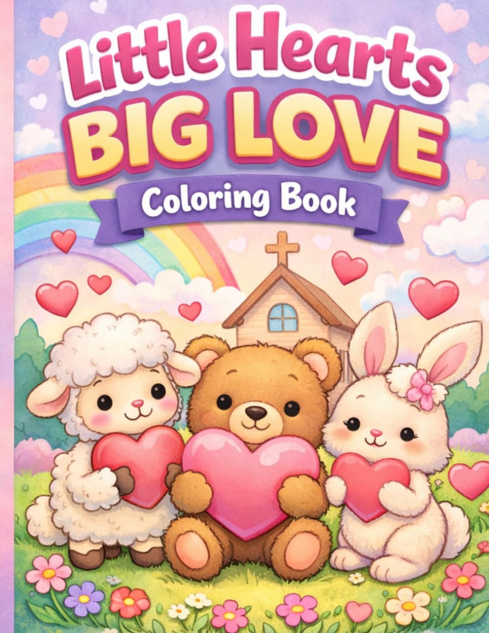 Little Hearts & Big Love Coloring Book (Ages 3 to 7)