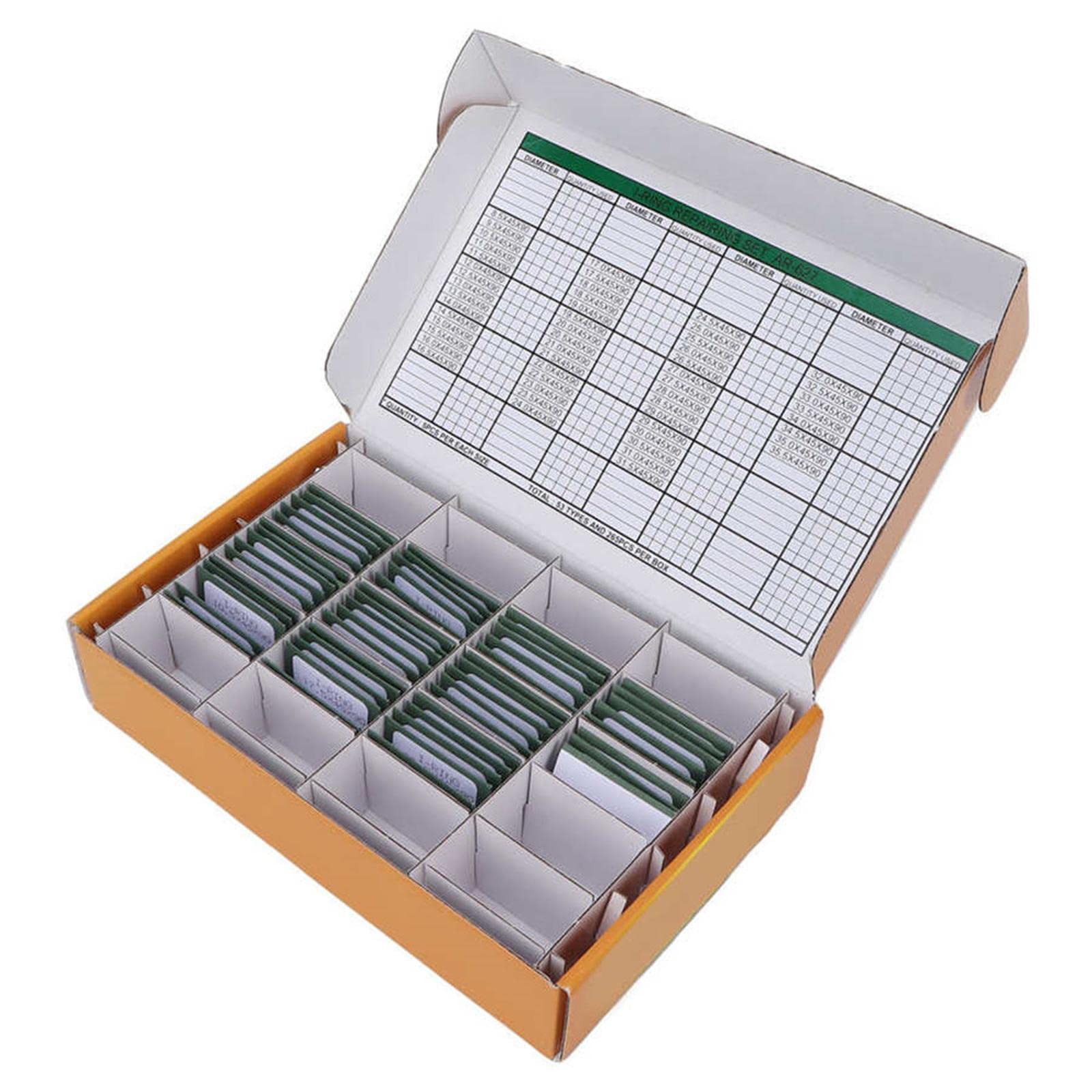DAGIJIRD 265-teiliges wasserdichtes O-Ring-Set, Gummi-Unterlegscheiben-Dichtungen, Sortiment, Uhrengehäuse-Rückdichtung, Dichtung für Uhrmacher