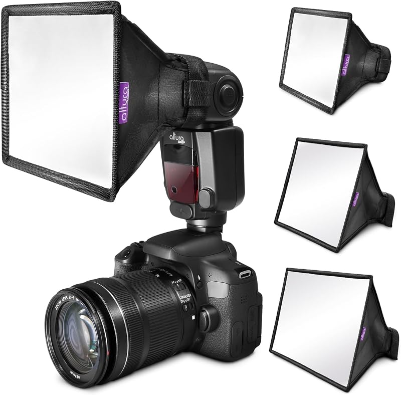 Difusor de flash fotográfico Altura Softbox 11x8, universal para flash, paquete de 3 | Ideal para fotografía macro y ligera para Nikon, Canon y Godox Speedlite
