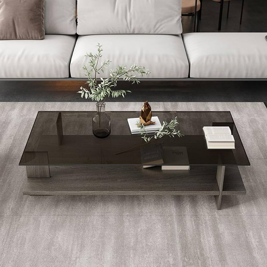 Amazon.co.jp: kiwet ローテーブル ガラステーブル、モダンな