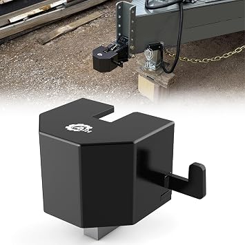 AUH Trailer Hitch Lock,Trailer Lock Fits 2 & 2 5/16 Inch Couplers,Heavy Duty Trailer Lock Featuring Anti Theft and Anti Pry Design, Suitable for RV,Boat,Camper and Similar VehiclesBlack