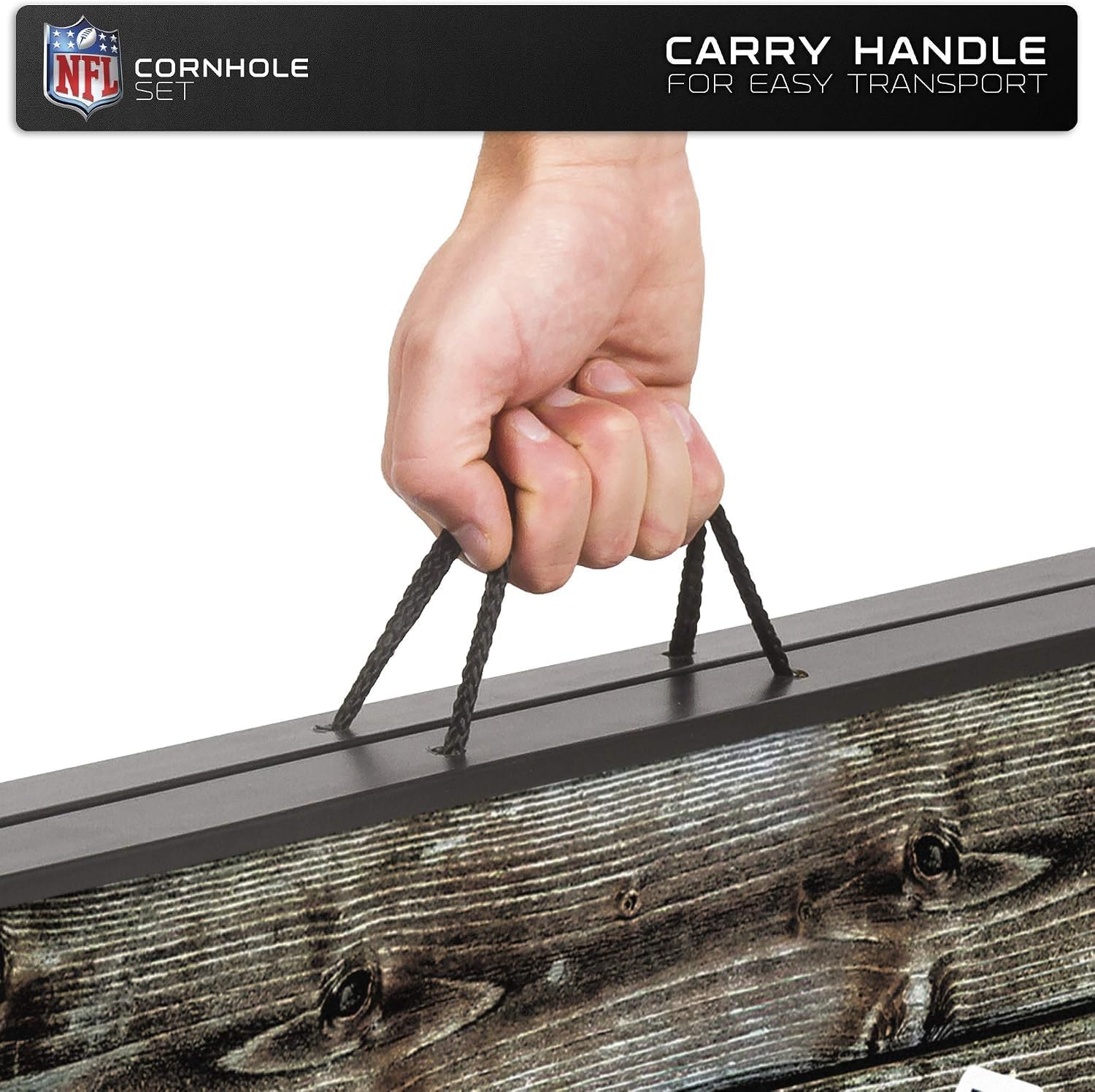 Wild Sports NFL, MDF Cornhole Set, 2 Boards & 8 Cornhole Bags image 5