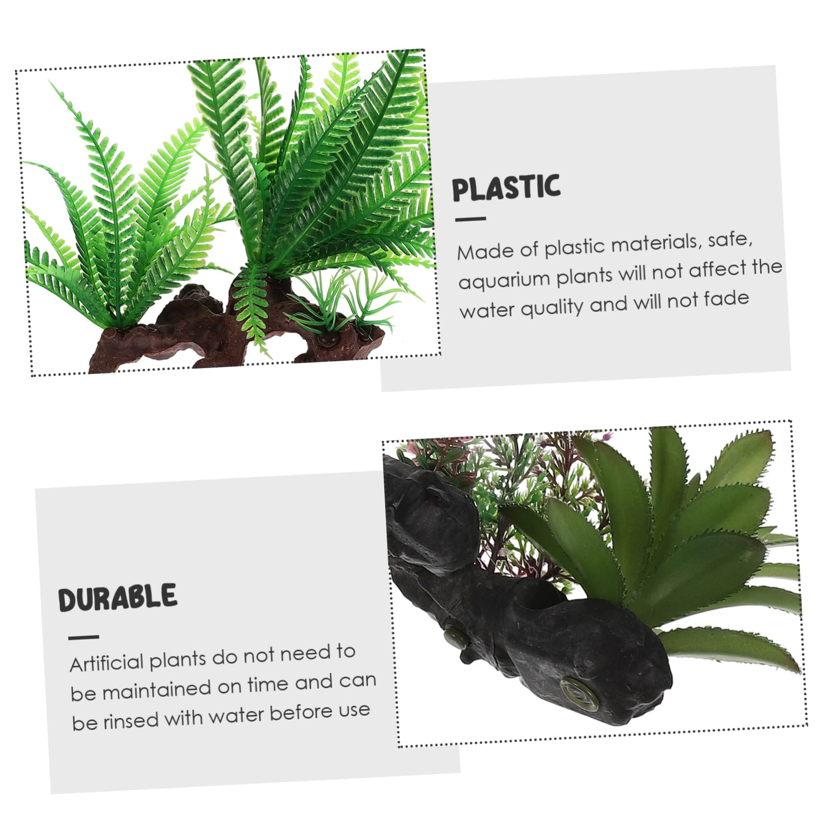 Yardwe Dekoration 3 Sätze Künstliche Wasserpflanzen Aquarium Panzer Aquarien Luft Tank Aquatisches Wassergras Netz Plastik 2 Stück * 3 Unterwasser Pflanzen Züchten