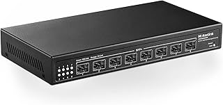 MokerLink 8 Port 10Gbps SFP+ Managed Switch, Support 1G SFP and 10G SFP+, 160Gbps Bandwidth Network Switch