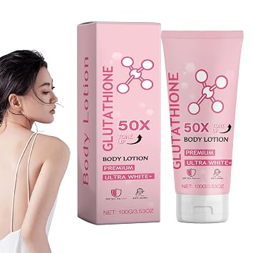 Glutathione Cream, Glutathione 50x Tone Up Body Lotion, Long Lasting Moisturizing, Smooth & Revitalizing Skin, for All Skin Types 1PC, 1