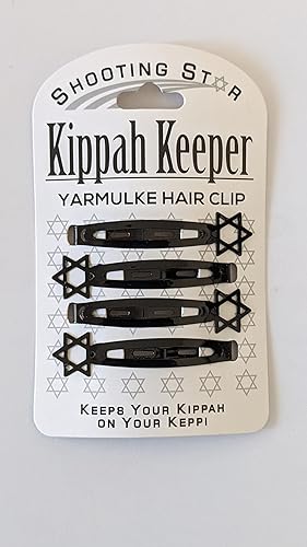 Kippah Keeper Yarmulke - Pinza para el pelo Negro