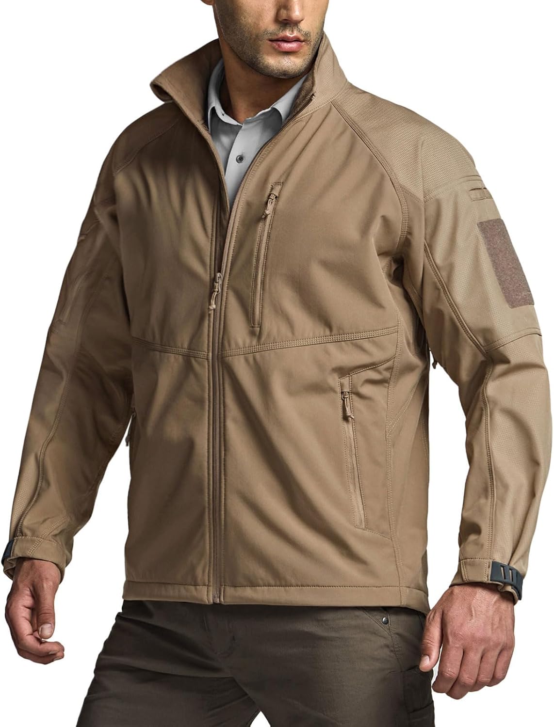 CQR Men’s Fleece Lined Tactical Softshell Jackets, Lightweight Water Resistant Hunting Hiking Jacket, Winter Outdoor Jacket CQR Men’s Fleece Lined Tactical Softshell Jackets, Lightweight Water Resistant Hunting Hiking Jacket, Winter Outdoor Jacket