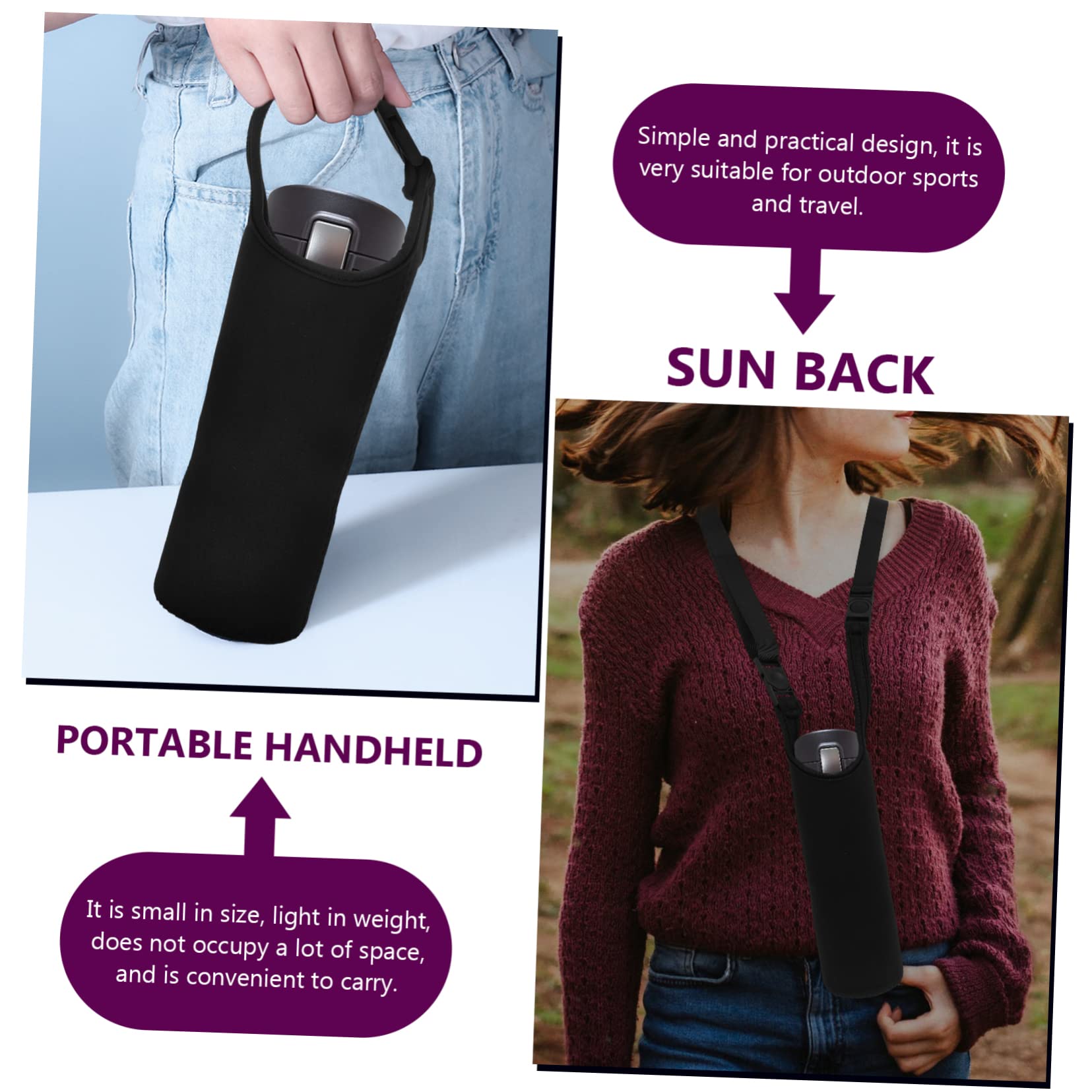 BESPORTBLE Juego De Vasos De Neopreno Bolsa De Botella De Agua De Viaje Bolsa Aislada Bolsa De Neopreno Bolsa De Vino Funda Para Botella De Agua Aire La Fábrica