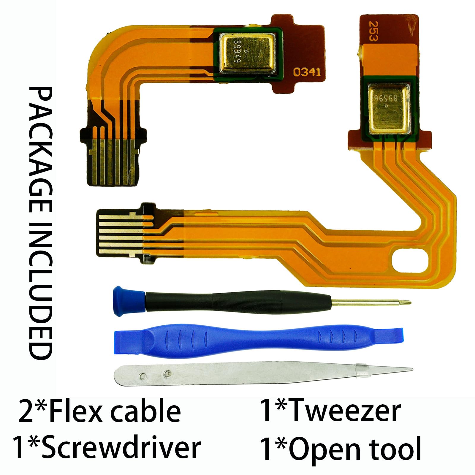 ECSiNG 2 Pairs PS5 Controller Microphone Flex Cable - Internal Mic L/R Ribbon Replacement Parts