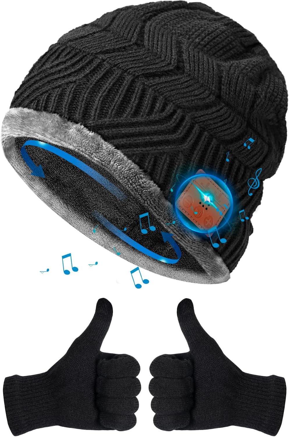 HIGHEVER Bluetooth Beanie Hat Stocking Stuffers for Men Women V5.0 Wireless Musical Bluetooth Cap Beanie with Speaker for Outdoor Winter Sport Tech Birthday Mens Gifts for Him/Teens/Boys/Girls Black HIGHEVER Bluetooth Beanie Hat Stocking Stuffers for Men Women V5.0 Wireless Musical Bluetooth Cap Beanie with Speaker for Outdoor Winter Sport Tech Birthday Mens Gifts for Him/Teens/Boys/Girls Black