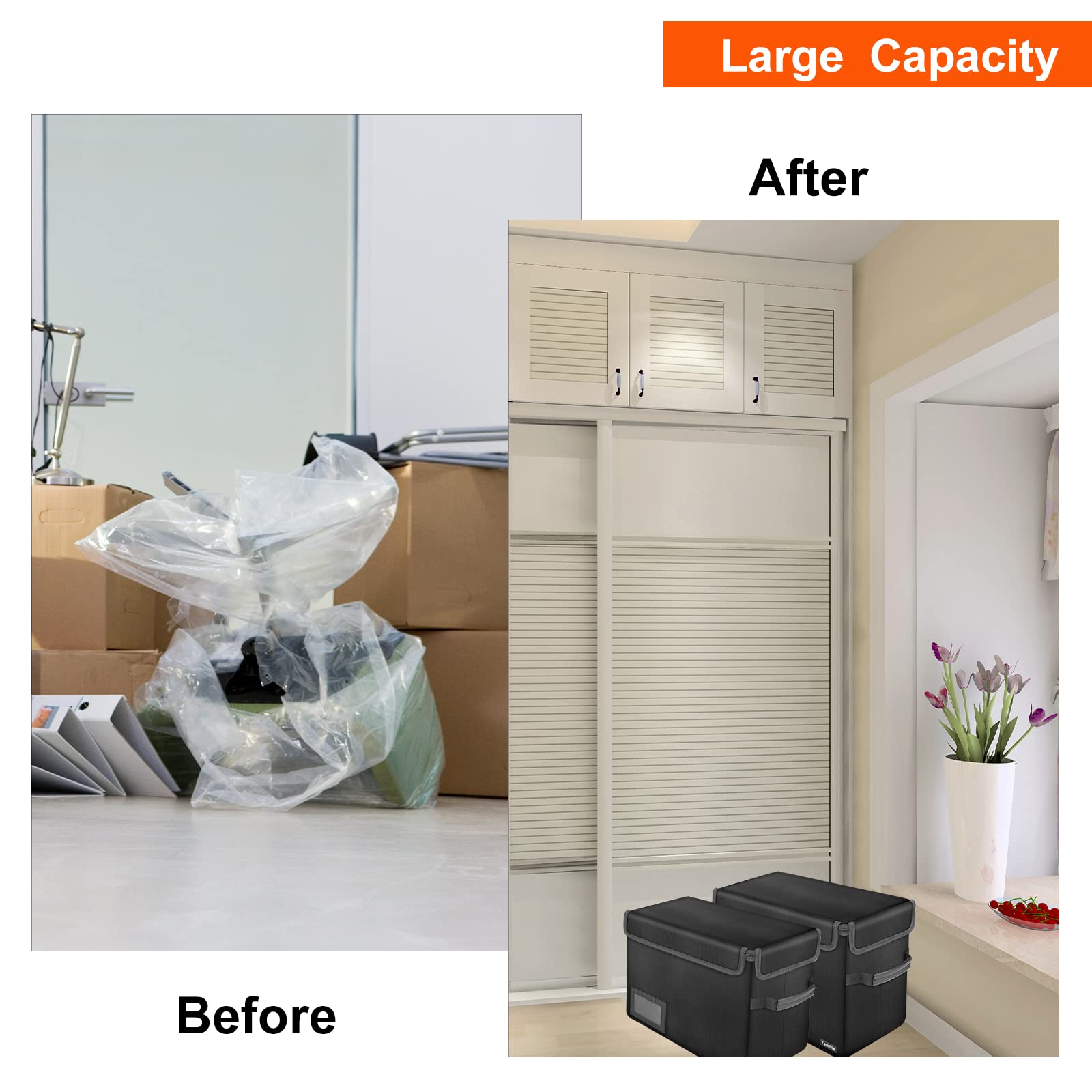 Fireproof Comic Books Storage, Comic Book Storage Box 15.5" X 7.5" X 11