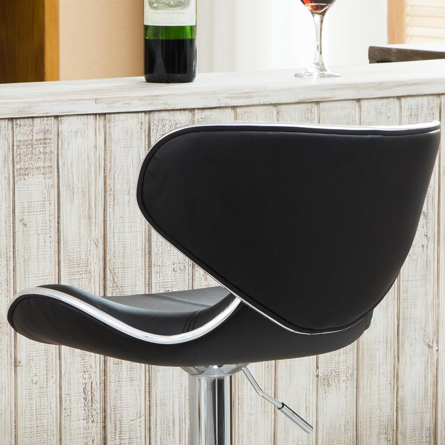 bar Stool Adjustable Height Swivel Chair Simple Assembly Modern bar stools 360 Degree Swivel bar Chairs Set of 2 for Kitchen, Recreation Room, or Game Room