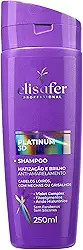Elisafer, Shampoo, Para cabelos Loiros, com mechas ou Grisalhos, Platinum 3D, Extend pro, 250ml