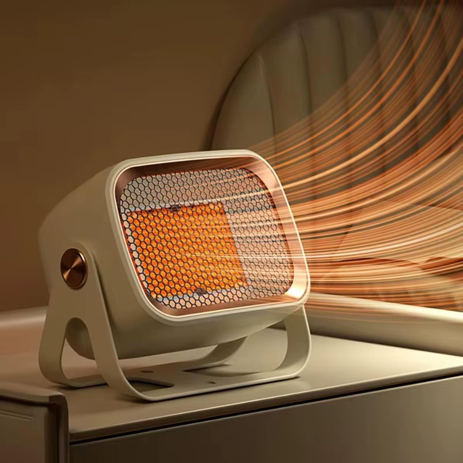 Drumstone (𝐒𝐩𝐞𝐜𝐢𝐚𝐥 𝟏𝟓 𝐘𝐞𝐚𝐫𝐬 𝐖𝐚𝐫𝐫𝐚𝐧𝐭𝐲) Portable 1200W Electric Heater Wall & Desk Mount Room Heater Instant Fast Heating Energy Efficient Safe Heater for Home Bedroom Office-image-10