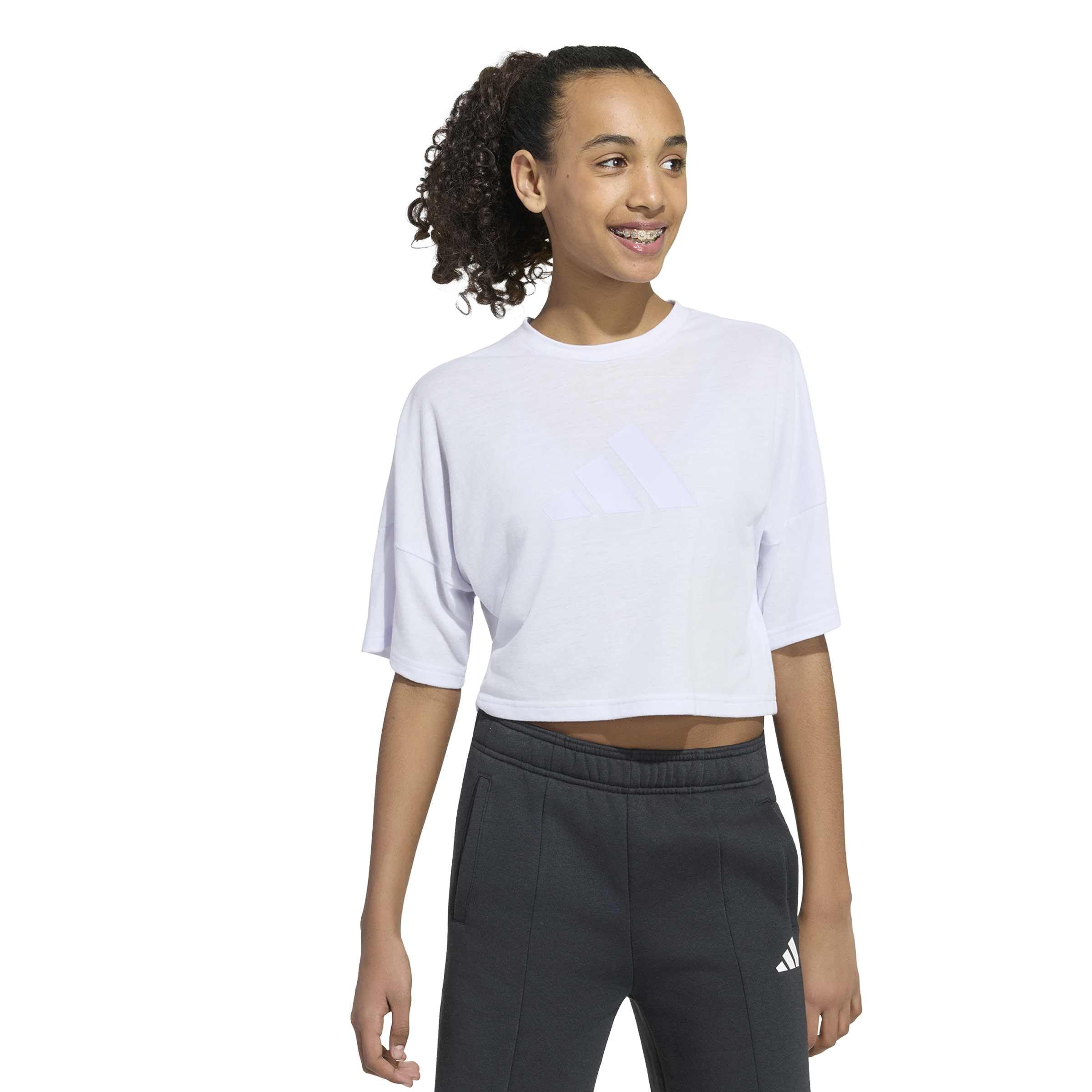 Adidas Sport Icons - Camiseta Corta para niña (Paquete de 1)