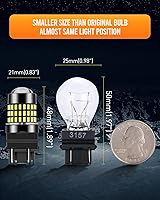 Vista 5 de LUYED 3156 3157 Bombilla LED de marcha atrás 6500 K xenón blanco súper brillante 3056 3057 3057K 4157 bombillas LED con proyector para luces