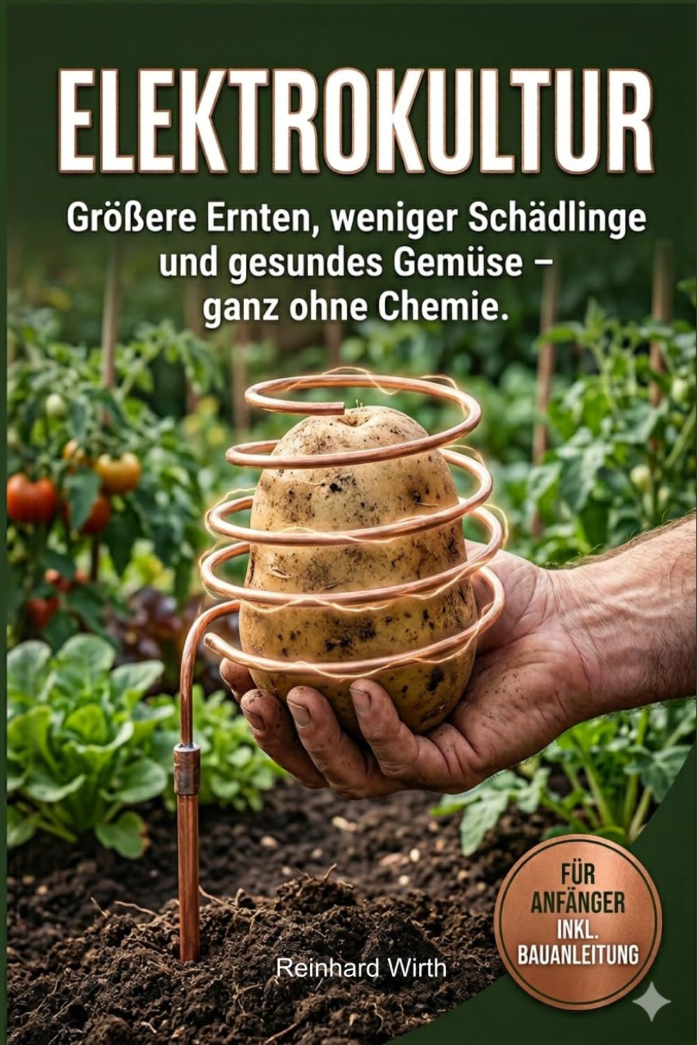 Elektrokultur - größere Ernte, weniger Schädlinge und gesundes Gemüse - ganz ohne Chemie: Endlich gesund leben, schlank, Fitness und Lebensfreude! Wie ... bekommst. Für Anfänger inkl. Bauanleitung!