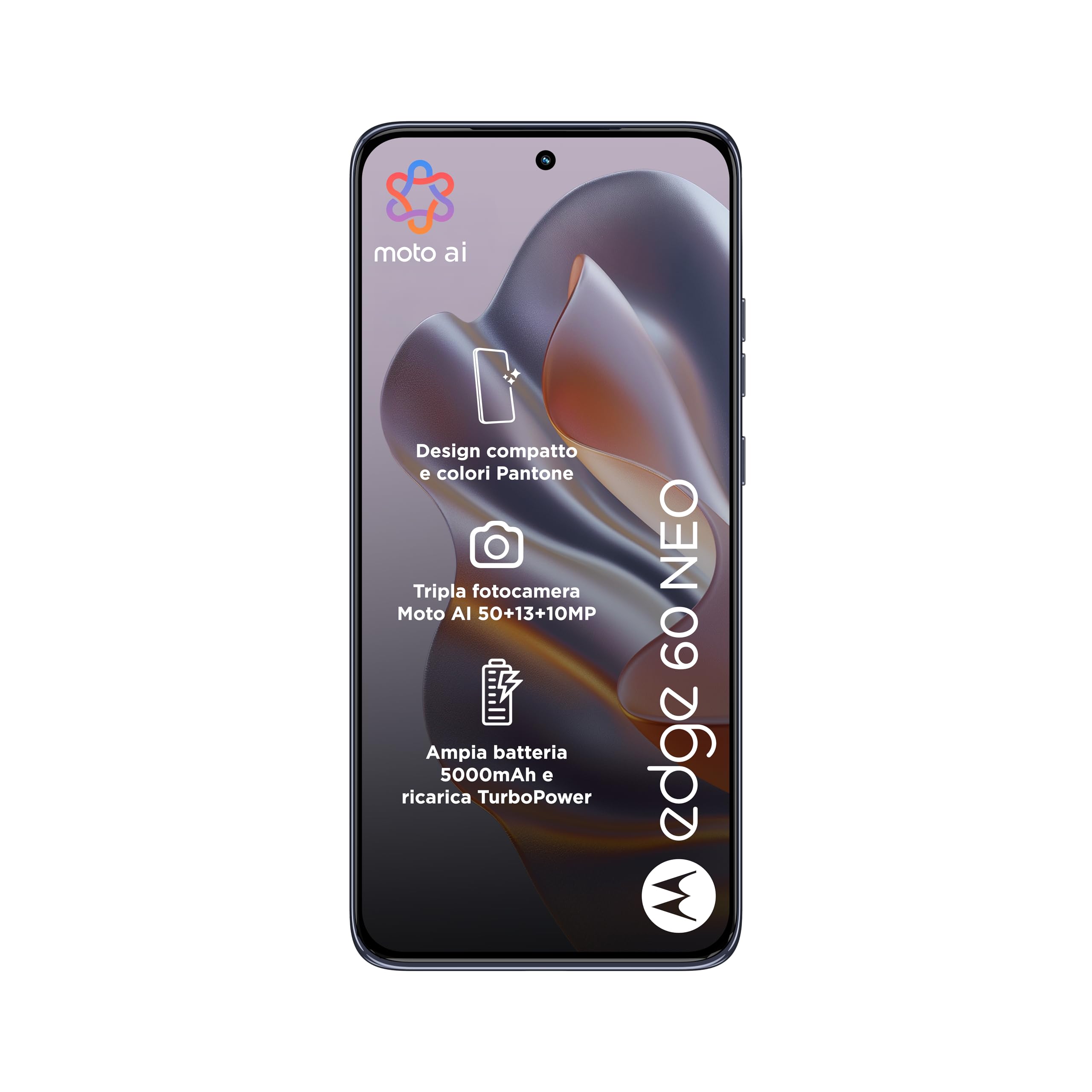 Motorola XT2509-1 Edge 60 Neo, Dual, 256GB 8GB RAM, Pantone Grisaille