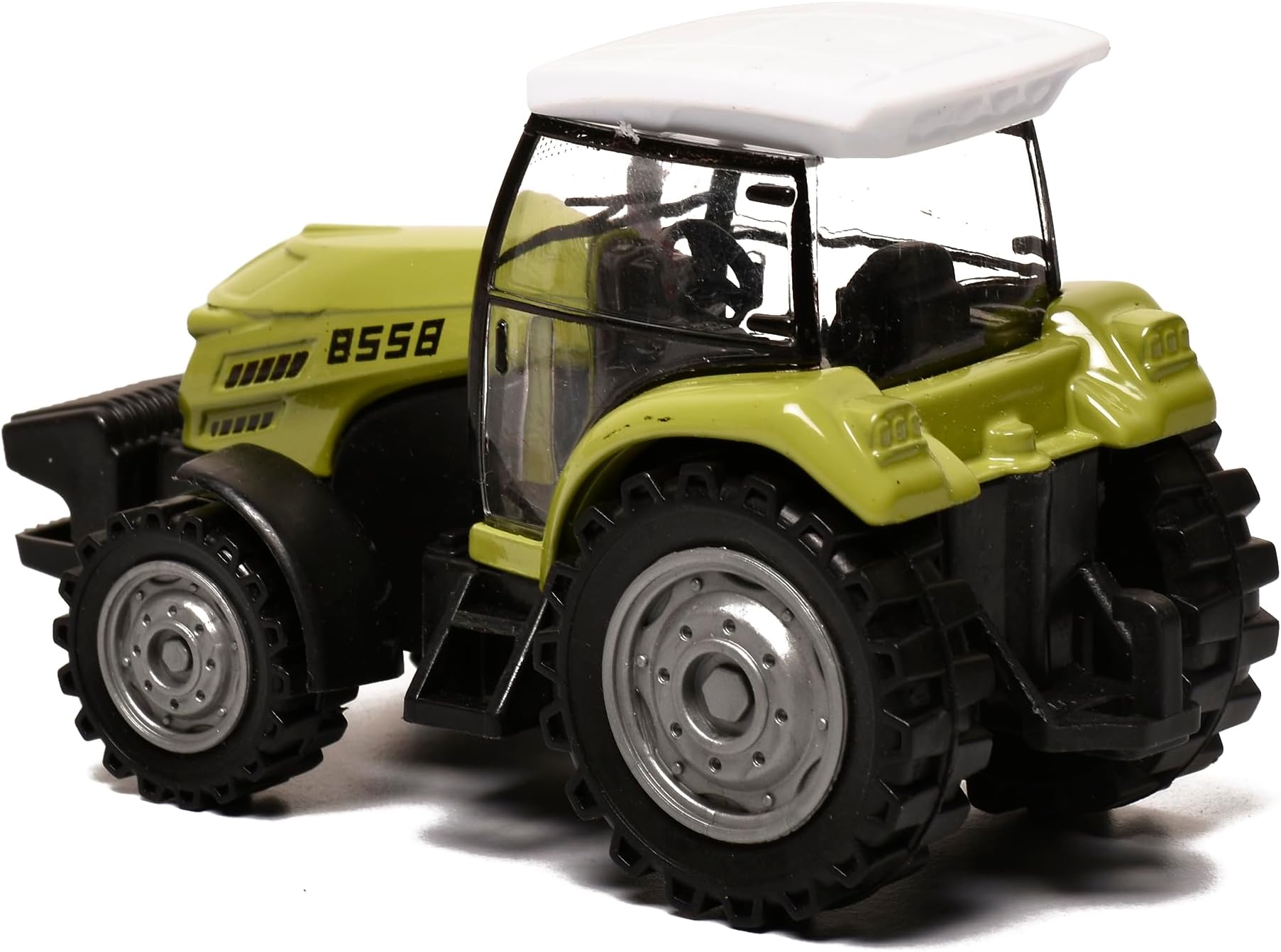 Braintastic Inertia Vehicles Farm Tractor Truck Agriculture Farm Friction Power Toy for Kids Age 3+ Years (Light Green)