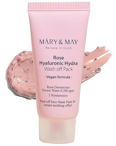 Miniatura 9 de Mary&May Vegan Rose Hyaluronic Hydra Wash Off Mascarilla  Crema Caly Máscara para hidratar, purificar poros, suavizar la piel, cuidado de la piel