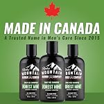Naturally Scented Shampoo for Men - Made in Canada - 11 Ingredient Shampoo - Paraben, SLS & DEA-FREE - Forest Mint Scent - 8 oz by Rocky Mountain Barber Company