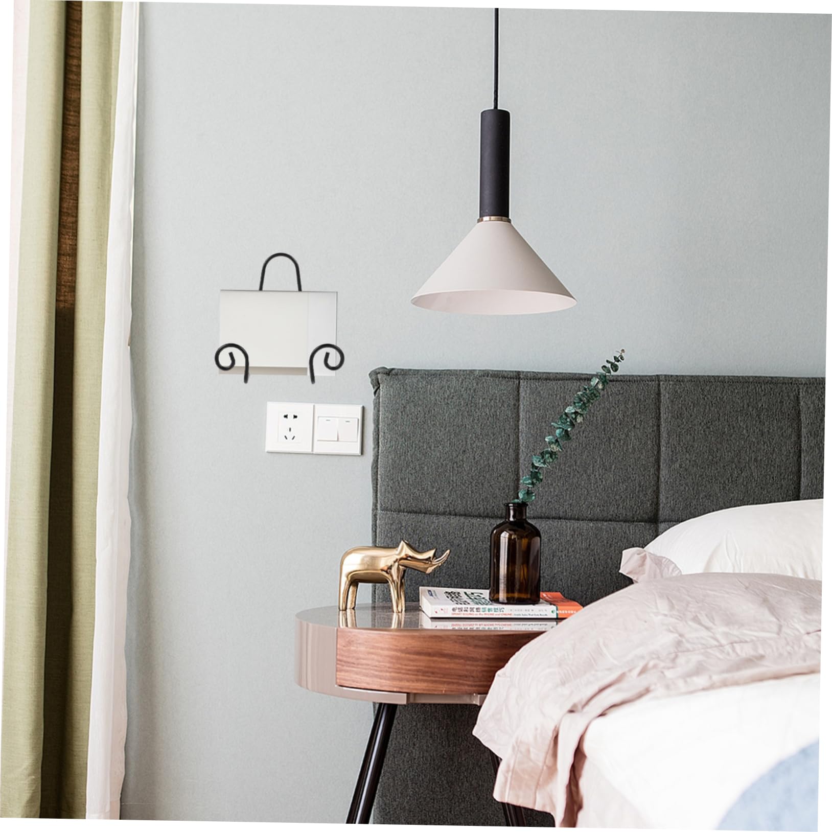 GOOHOCHY 4pcs Ceramic Plate Holders Display Stands Plate Racks for Display Iron Stands for Home Decor