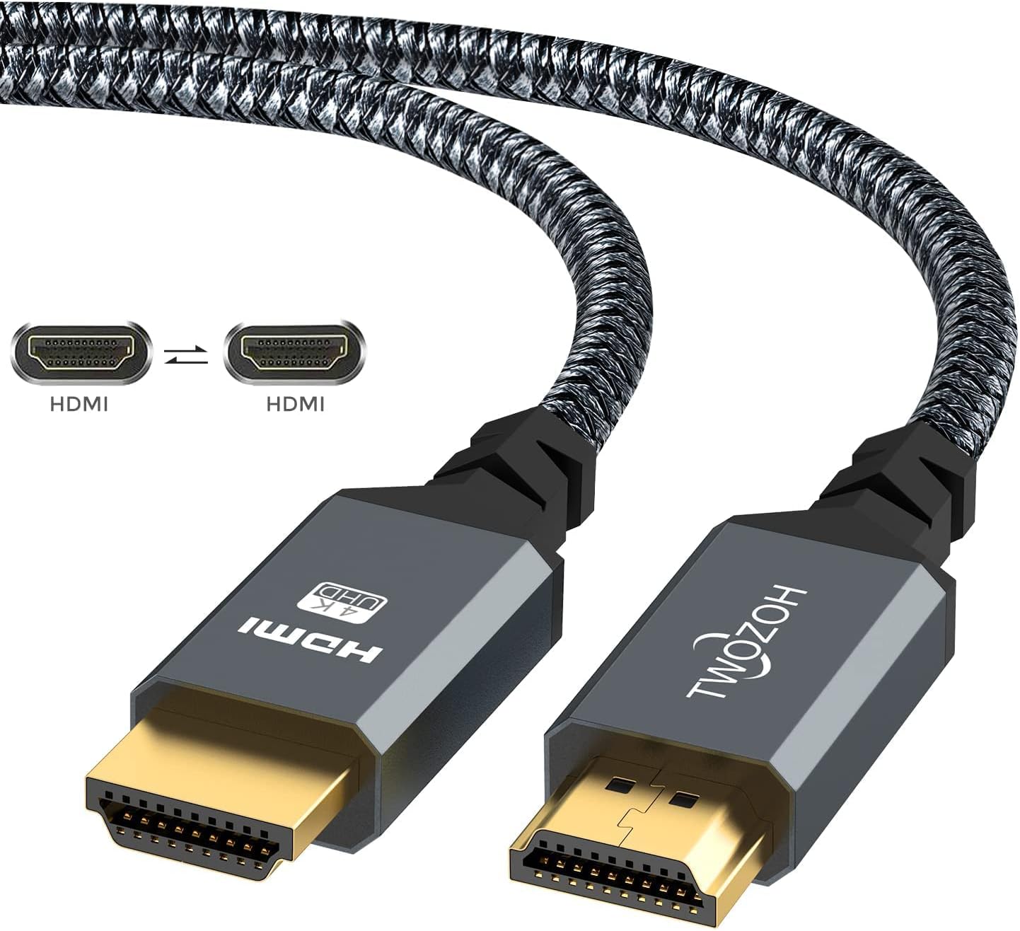 Amazon HDMI ケーブル 7.5M, Twozoh HDMI 2.0 4K/60Hz 2160p 1080p 3D HDCP 2.